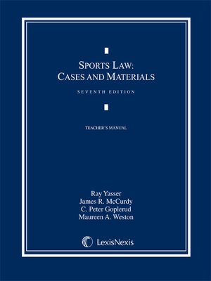 cover image of Sports Law